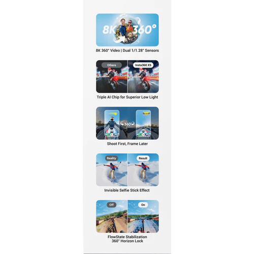 Insta360 X5 360 Action Camera Essentials Bundle - Image 3